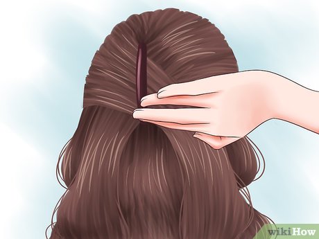 Step 2 Cross the sections at the back of your head.