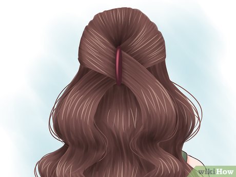 Step 3 Leave the rest of your hair down.