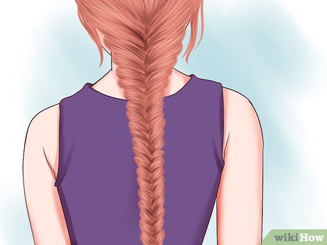 Step 5 Secure the end with a ponytail holder.