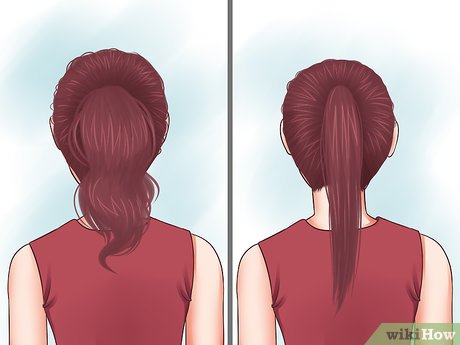 Step 1 Choose between a messy ponytail or a sleek ponytail.