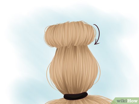 Step 4 Smooth your hair over the sock.