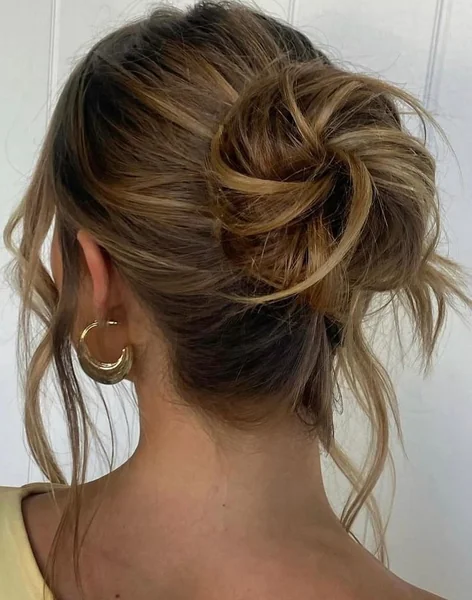 Voluminous Fishtail Braided Bun for Extra Depth