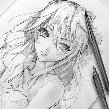Wallpaper of a Anime sketch | Premium Photo