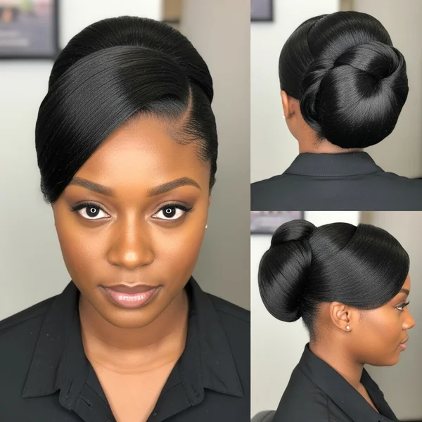 Wedding Bun Hairstyles for Black Women