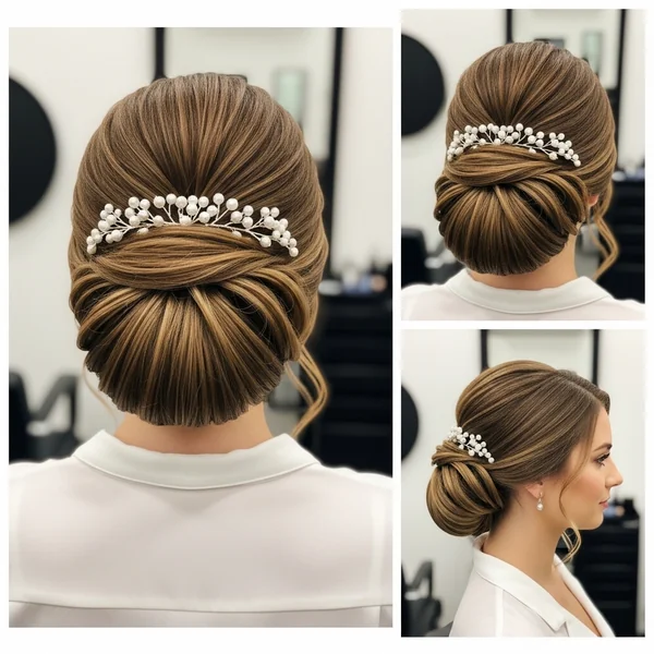 wedding hairstyles for long hair bun