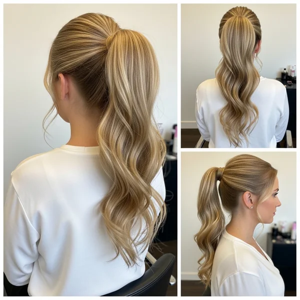 wedding hairstyles for long hair pony