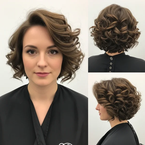 wedding hairstyles for short hair curly