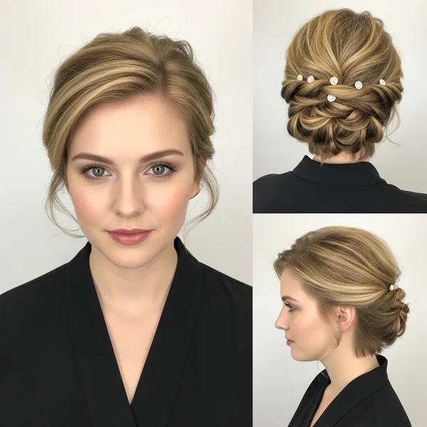 wedding hairstyles half up half down short hair