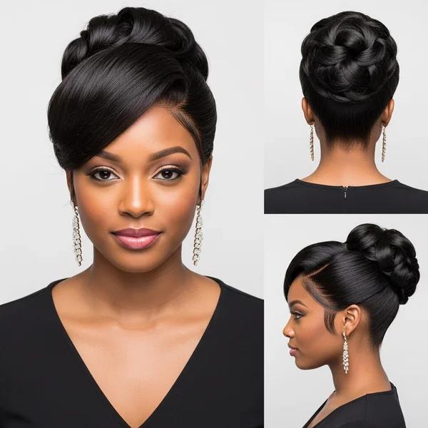 Wig Updo Hairstyles Black Women Prom