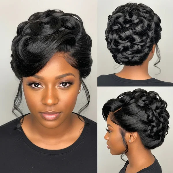 Wig Updo Hairstyles Black Women Prom